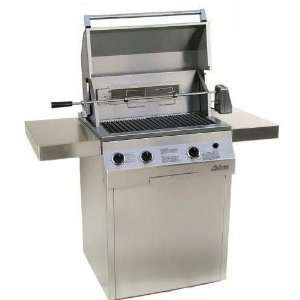 Solaire Infrared 27 Inch Grill W/ Rotis On Square Cart Base  