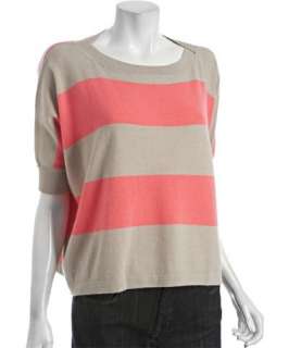 Autumn Cashmere mercuro chrome cashmere stripe boxy sweater