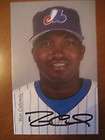 MLB MONTREAL EXPOS PLAYER RON CALLOWAY AUTOGRAPHED 2000 OFFICIAL 