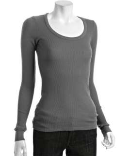 Rebecca Beeson kohl cotton scoop neck thermal top