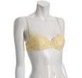 cosabella butter yellow eyelet dandelion balconette bra