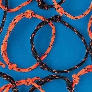  Halloween Rope Bracelets   Black and Orange   24 per unit 