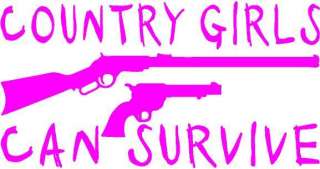 COUNTRY GIRL Redneck Girls 4x4 Hunting Mud Decal 1538  