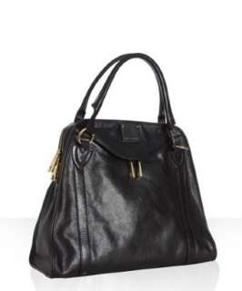 Marc Jacobs black leather Wellington top handle bag   up to 