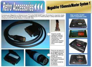 US seller Sega Genesis 1 Master System 1 Micomsoft XRGB cable lead 