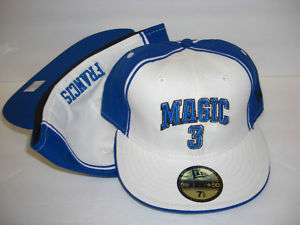 NEW ERA HAT CAP FITTED ORLANDO MAGIC 7 5/8 BLUE WHITE *  