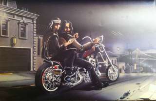 David Mann Art Frisco Night Print Easyriders Harley Davidson HD H D 