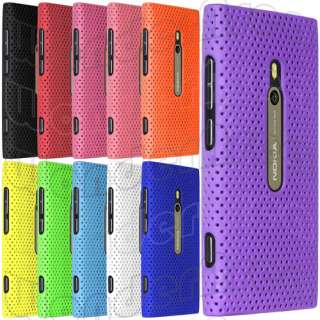 Plastic Mesh Hole Case for Nokia Lumia 800 Hard Back Protect Cover 