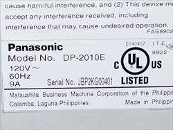Panasonic DP 2010E Workio 2010 Copier/Printer/Scanner  