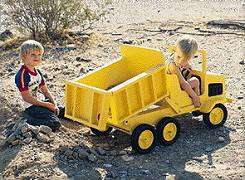 Build a Dump Truck Pedal Car with working dump bed and steering 