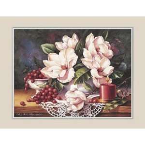    Magnolias And Grapes by Peggy Thatch Sibley 14x11