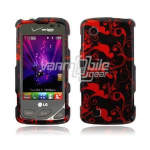   /Black Floral Hard 2 Piece Design Case for LG Chocolate Touch VX8575
