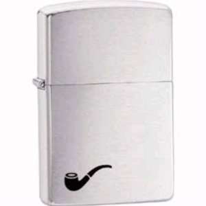  Zippo Lighters 10260 Pipe Logo Zippo Lighter with Brushed 