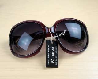 New Womens Vintage Big Sunglasses With Case 4 Color  