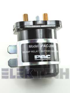 PAC 200 PAC200 AMP HIGH CURRENT RELAY BATTERY ISOLATOR 606523104258 