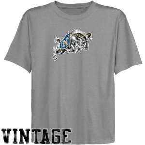  Navy Midshipmen Youth Ash Distressed Logo Vintage T shirt 