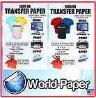 more options t shirt transfer paper for any colour of