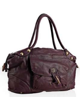 Rough Roses plum leather toggle detail Riley tote   up to 70 