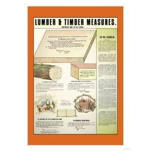  Lumber and Timber Measures Giclee Poster Print, 24x32 