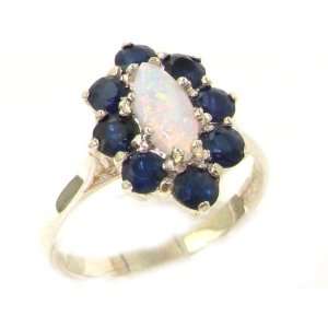 Luxury Ladies Solid British Sterling Silver Natural Opal 