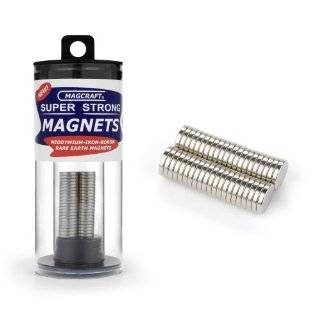 Magcraft NSN0732 3/8 Inch by 1/16 Inch Rare Earth Disc Magnets, 40 