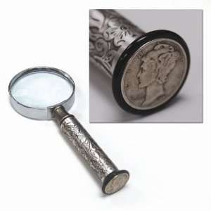  Silver Mercury Dime Coin Magnifying Glass 