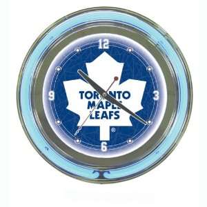  NHL Toronto Maple Leafs Neon Clock   14 inch Diameter 