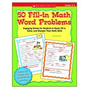  50 Fill In Math Word Problems   Grades 2 3 Toys & Games