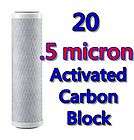   Sub micron 0.5 micron Carbon Block RO Aquarium Water Filters Box of 20
