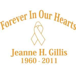  Memorial Window Decals Forever In Our Hearts  Awareness 