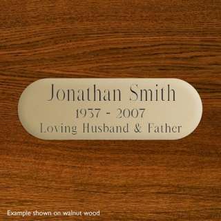 Engraved Plate   Rounded Corners   1 x 3   