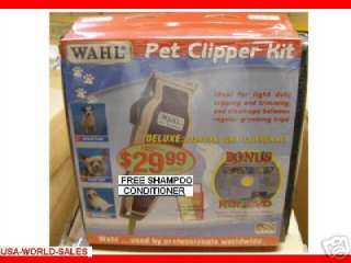 NEW WAHL ANIMAL PET/DOG clipper +FREE cd/ SHAMPOO/COND  