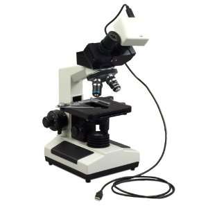  Binocular Biological Microscope 40x 1600x + 1.3MP USB 