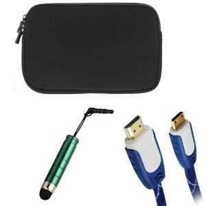  HDMI Cable (Blue/White) + Mini Green Stylus Pen with 3.5mm Adapter 