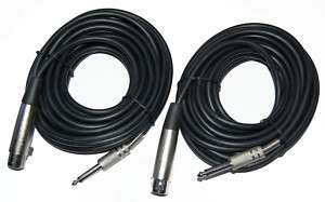   Mic Cable 1/4 Male Phone Plug   XLR Female Jack Microphone or Mixer