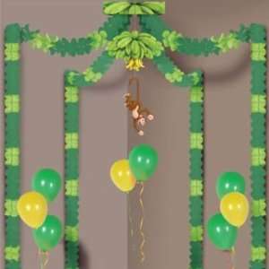  Jungle Monkey Party Canopy Party Accessory (1 count) (1 