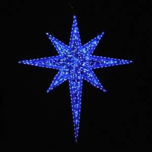  72 Moravian Star in Blue