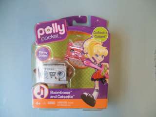 Polly Pocket Cutant BOOMBOX and CATSETTE by Mattel NIB CUTE  