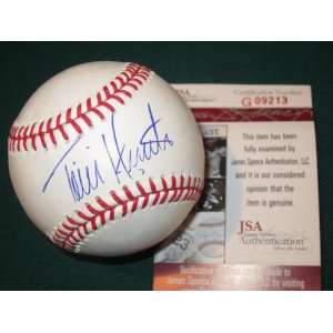  Torii Hunter Signed Autographed Baseball Los Angeles 