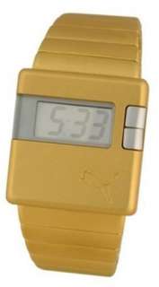 NEW PUMA DESIGNER CASUAL MATTE YELLOW SQUARE DIGITAL MOVEMENT WATCH 