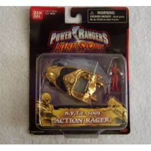  POWER RANGERS Ninja Storm N.Y.T.F. Action Racer Gold 