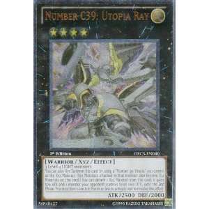   Single Card Number C39 Utopia Ray ORCS EN040 Ultra Rare Toys & Games