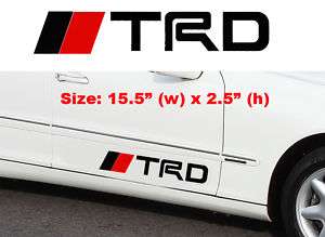 Toyota Racing Development TRD Car Racing Sticker Decal  