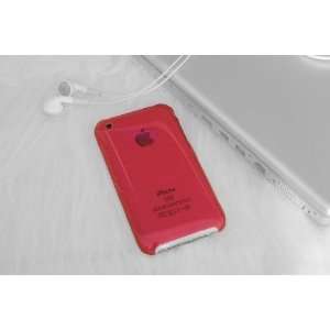  Apple iPhone Clear Hot Pink Hard Back Case Cover 3G 3GS 
