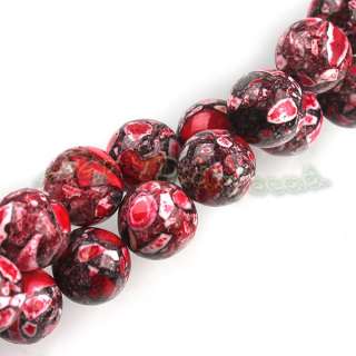 Strings Red Round Gemstone Turquoise Jewelry Making Loose Beads 10mm 