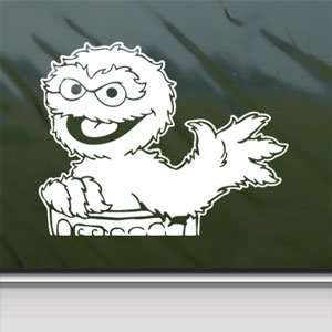  OSCAR GROUCH GREEN White Sticker Car Vinyl Window Laptop 