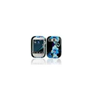 Pantech Pursuit P9020 Blue Flower Cell Phone Snap on Cover 