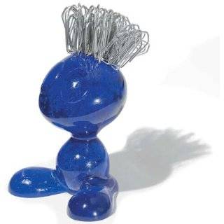 Koziol Designs Curly Paper Clip Holder in Blue