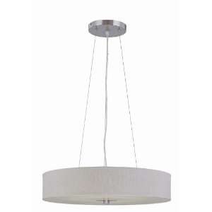 Ceiling Lamp with Textured Paper Shade in Steel Finish 