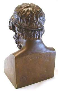 Antique Bronze Bust Sculpture F. Barbedienne Statue Roman Greek 19th 